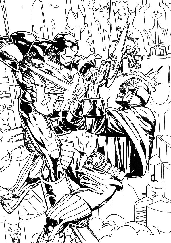 Kids-n-fun.com | 60 coloring pages of Iron Man